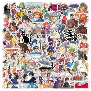 10/30/50/100vnt Ghibli Hayao Miyazaki Anime Lipdukai Totoro Spirited Away Vaikams, Cartoon Lipdukai, Nešiojamas Telefonas, Šaldytuvas Dienoraštis