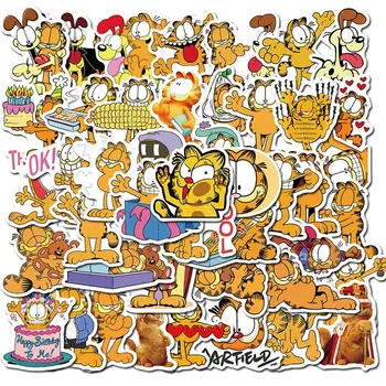 10/30/50Pcs Anime Garfields Grafiti Animacinių filmų Lipdukai Mielas užrašų knygelė Lipdukai, Nešiojamas Motorcycl Automobilis 