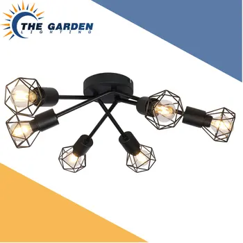 4 Galvos, 6 Galvos LED Lubų Šviesos GU10 Pasukti Kampu Reguliuojamas Lempos Juoda Sidabro Kambarį, Miegamąjį Vietoje Apšvietimas
