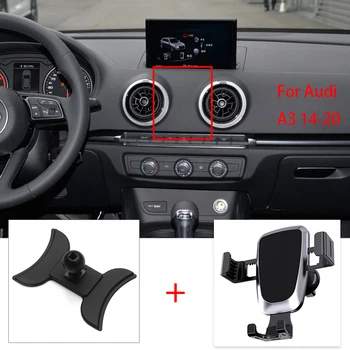 Audi A3 2014 2015-2018 2019 2020 Mobiliojo Telefono Laikiklis Oro Angos Laikiklis GPS Telefono Laikiklis Klipas Stovėti Automobilių Reikmenys
