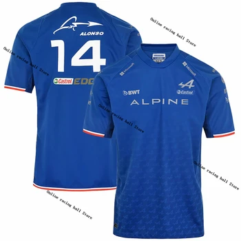 BWT Alpine F1 Komanda Fernando Alonso 2022 Vairuotojo T-Shirt Vėliau kaip Karšto Formulės Vienas Komandos Marškinėlius Naujas Moto Lenktynės Didelis Vyrų 3D Marškinėliai