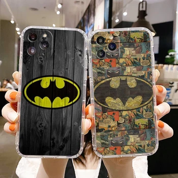 Cool Super herojus Batman Telefono dėklas Skirtas Apple iPhone 14 13 12 11 SE XS XR X 7 8 6 5 Plus Pro MAX 2020 Skaidrus