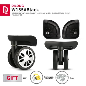 DILONG W155 Vežimėlis universalus lagaminas ratų priedų pakeitimo remontas slaptažodį oda kelionės bagažo varantys