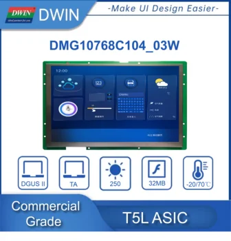 DWIN 10.4 colių TFT LCD Ekranas Prisijungti Arduino, Esp32, Esp8266, 1024*768 HMI Smart Touch 