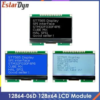 Lcd12864 12864-06D, 12864, LCD modulis, KD su Kinijos šrifto, taškinės matricos ekranas, SPI sąsaja
