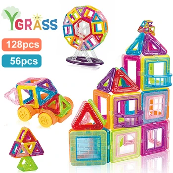 Magnetiniai Blokai Konstruktorius Žaislai Vaikams, Mini Pastato Magnetas Žaidimai Vaikų Dizaineris Švietimo Žaislas Berniukams, Mergaitėms Dovanų