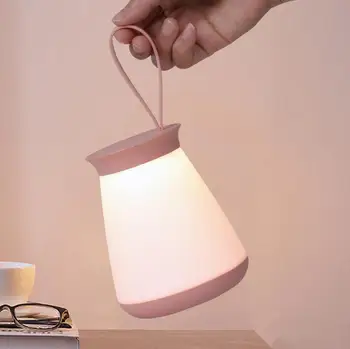 Mažas naktį šviesos kūrybos led kūdikis nešiojamas spintelė lempos
