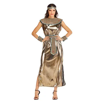 Moteris Senovės Egipto Deivė Cosplay Suknelės Suaugusiųjų Helovinas Faraonas Kostiumų Karnavalą, Velykų Puras Išgalvotas Suknelė