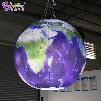 Pasirinktinis Dydis Pripučiami Žemę su Led Šviesos Planetos Pasaulyje Kabinti Saulės Sistema, Balionas Žaislas