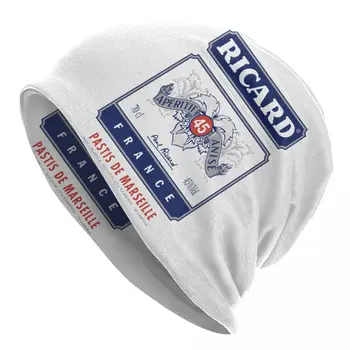 Prancūzija Ricard Variklio Dangčio Kepurės Megztos Kepurės Vyrams, Moterims, Hip-Hop Unisex Šiltos Žiemos Skullies Beanies Bžūp