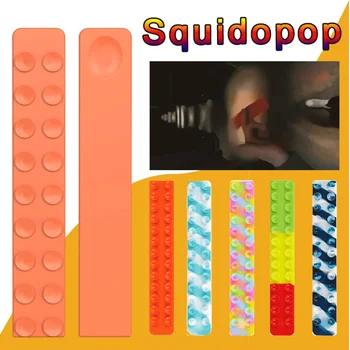 Squidopop Fidget Žaislai Siurbtukas Aikštėje Paglostyti, Paglostyti Silikono Lakštų Antistress Plonas Žaislas Vaikams Išspausti Žaislas Spotify Premium