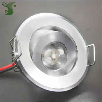 10vnt 110V, 220V LED Mini LED lubų vietoje šviesos lempos šviesos srautą galima reguliuoti 1W 3W įdėti mini LED downlight balta,juoda,sidabrinė, Įskaitant ratai