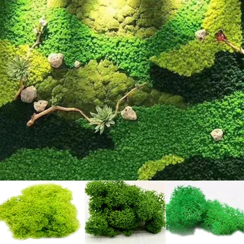 20g Aukštos kokybės Dirbtinės Žaliosios Augalų, Samanų, Žolės Dekoratyvinės Sienų Netikrą Gėlių 