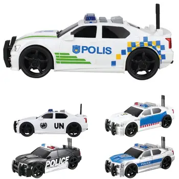 3D Apšvietimas Automobilio Modelį Inercijos Galia Anti-poveikio Pasakojimo Policijos Automobilio Modelį Žaislas, skirtas Namų