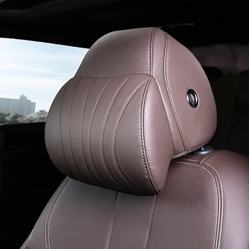 BMW 5 Serijos G38 G30 2018-2021 Oda Automobilių Pagalvėlės Kaklo Pagalvė Visišką Ruda Juoda Auto Sėdynės Galvos atramos Raštas