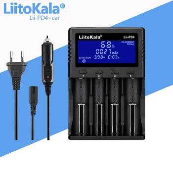 LiitoKala lii-PD4 Llii-PD2 Lii-S8 Lii-500 Lii-500S Lii-600 LCD), 3,7 V 1.2 V 18650 26650 16340 14500 10440 18500 Baterijos Kroviklis
