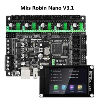 Makerbase MKS Robin Nano V3.1 32bit 168MHz Valdiklio Plokštė S35 Touch Ekranas, WIFI Modulis Robin Valdybos Paramos UART3