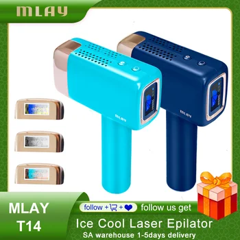 MLAY Plaukų Šalinimo Lazeriu T14 Lazerinis Epiliatorius Malajų IPL Plaukų Šalinimas Šalto LEDO Epiliatorius 500000 Mirksi 3IN1 Kūno Depilador lazeriu