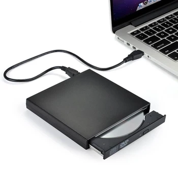 Nešiojamas Usb Išorinio Dvd / Cd Grotuvas Rw Diskų Įrašymo Įrenginį Kartu Ratai Reader For Windows 98/8/10 Nešiojamas Kompiuteris, Pc Kompiuteris Cd Įrašymo Įrenginys, Nešiojamas