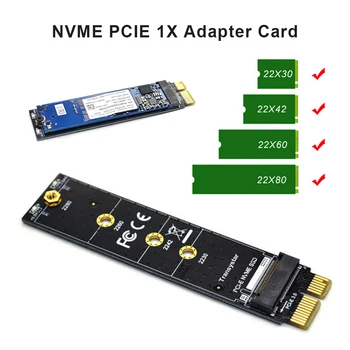 NVME SSD M2 PCIE į M2 Adapteris NVMe SSD M2 PCIE X1 Card Pjesė PCI-E M Rakto Jungtį, Palaiko 2230/2242/2260/2280 M. 2 SSD