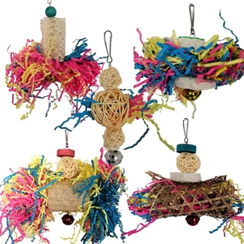 Papūgos Smulkinimo Žaislai Papūga Kramtomoji Maitinimosi Žaislas Paukščiui Narvo Reikmenys Lovebird Cockatiel Naminių Paukščių Tiekimo