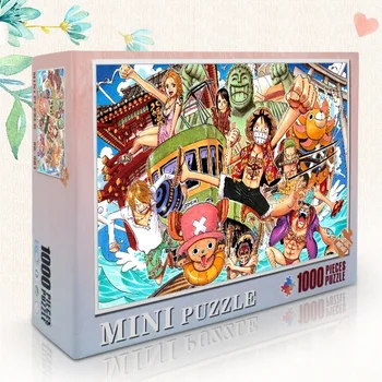 Puzzle 1000 Vnt. Mini Dėlionės Japonų Anime One Piece Atkakli Toli MANO KAIMYNAS TOTORO Sunkaus Lygio 