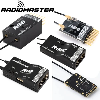 Radiomaster R81 R84 R86 R86C R88 V2 4.5-6 V 2.4 Ghz 4Ch/6Ch/8Ch Imtuvas SBUS RSSI V2.0 FRSKY D8 D16 TX16S VĮ RC FPV Drones