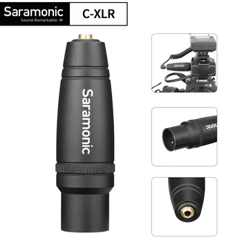 Saramonic C-XLR 3.5 mm Female TRS į XLR Male Mikrofonas Garso Adapteris Profesionalūs Vaizdo Kino Kameros, Garso Įrašymo