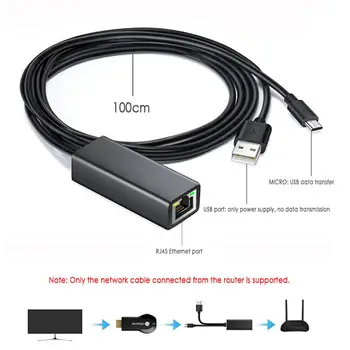 Už Chromecast Ethernet Adapteris USB 2.0 Į RJ45, Skirta 